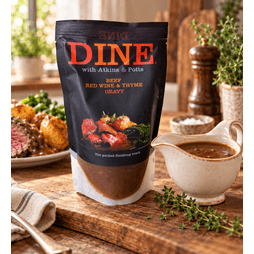 Atkins &amp; Potts DINE Beef, Red Wine &amp; Thyme Gravy