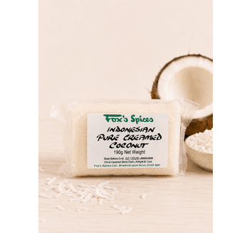 Fox's Spices Indonesian Pure Creamed Coconut Bar (190g)