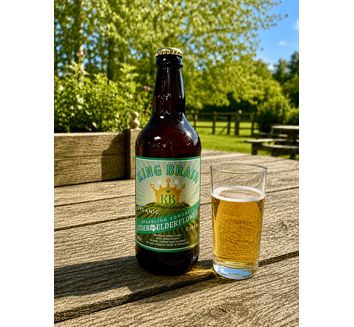 King Brain Organic Cider with Elderflower 4.5% ABV (500ml)