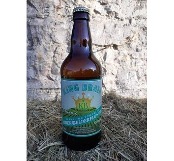 King Brain Organic Cider with Elderflower 4.5% ABV (500ml)