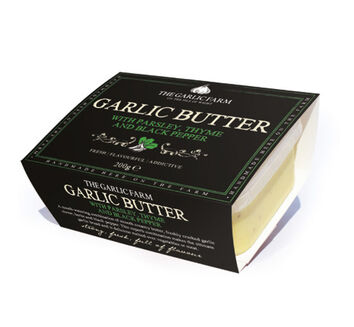 The Garlic Farm Garlic Butter with Parsley, Thyme and Black Pepper (200g)