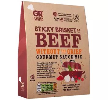 Gordon Rhodes Sticky Brisket of Beef Without the Brief Gourmet Sauce Mix (75g)
