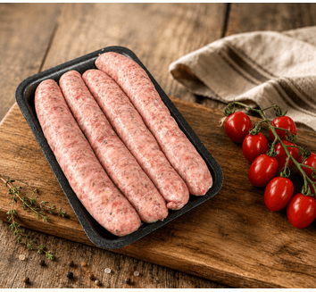Handmade Jumbo Pork Sausages x 4