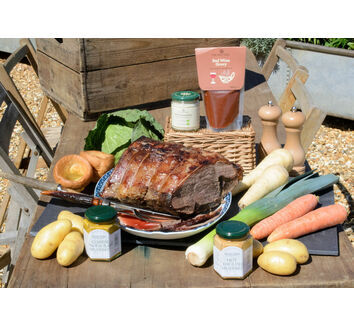 'Roast With The Most' Beef Topside Roast Dinner & Wine Box