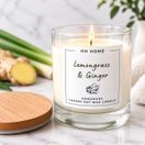 Lemongrass &amp; Ginger Luxury Handmade Soy Wax Candle additional 1