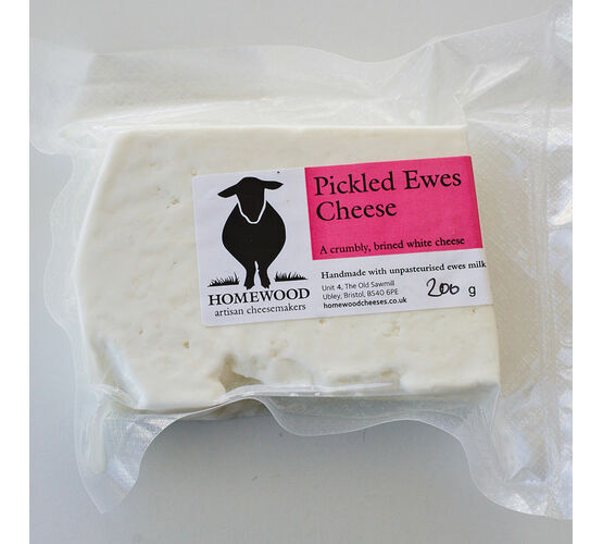 Homewood Cheeses Feta-Style Pickled Ewes Cheese (165g)