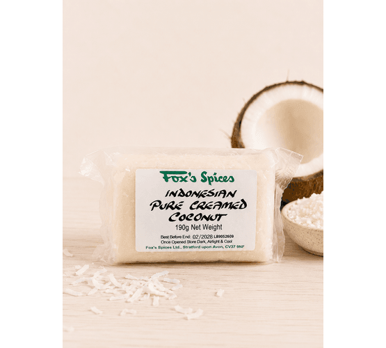 Fox's Spices Indonesian Pure Creamed Coconut Bar (190g)