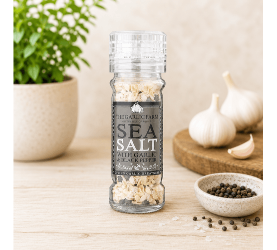 The Garlic Farm Garlic Sea Salt with Black Pepper (60g)