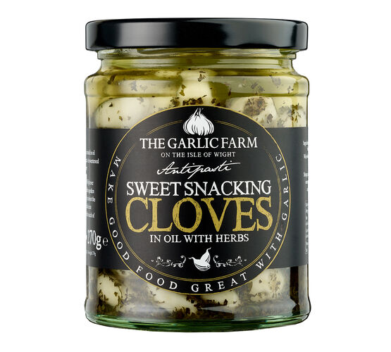 The Garlic Farm Sweet Snacking Garlic Cloves with Herbs (270g)