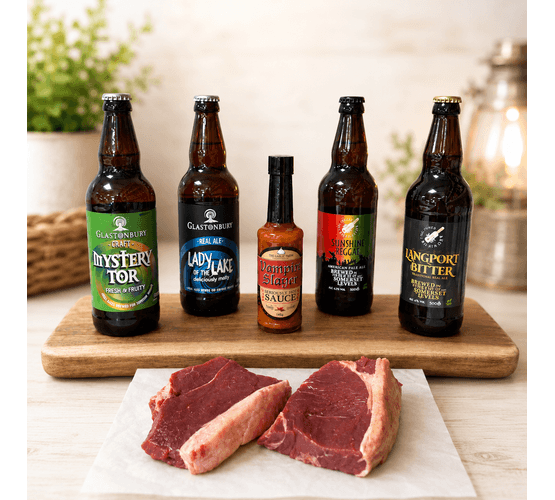 Rump Steak, Booze &amp; Hot Sauce Hamper