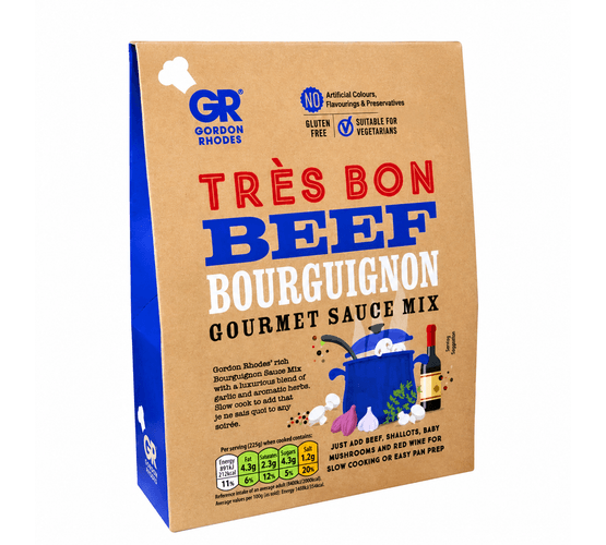 Gordon Rhodes Très Bon Beef Bourguignon Gourmet Sauce Mix (75g)