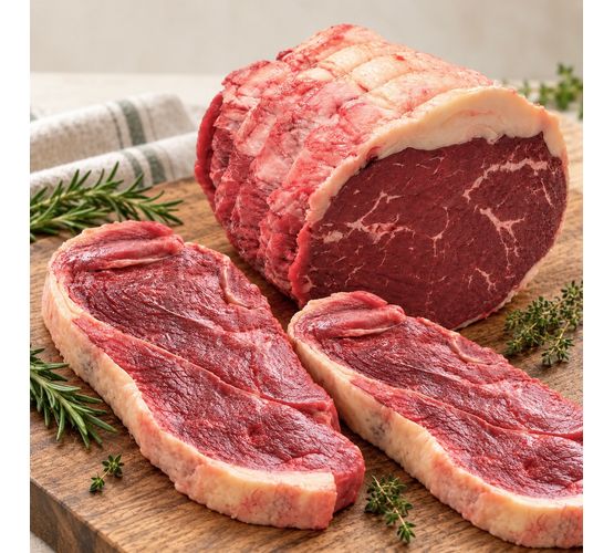 Beef Topside &amp; Rump Steak Box