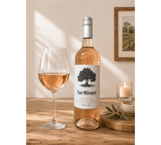 Les Oliviers Rosé Grenache - Vin de Pays D'OC (France)