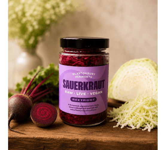 Glastonbury Ferments Beetroot Sauerkraut