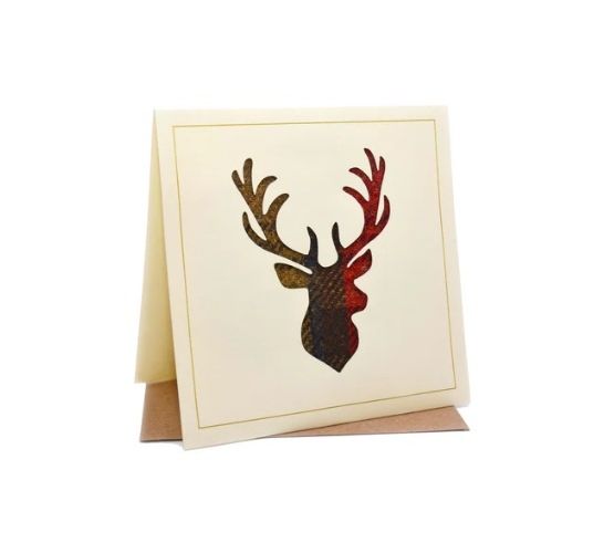 Tweed Greeting Card Stag